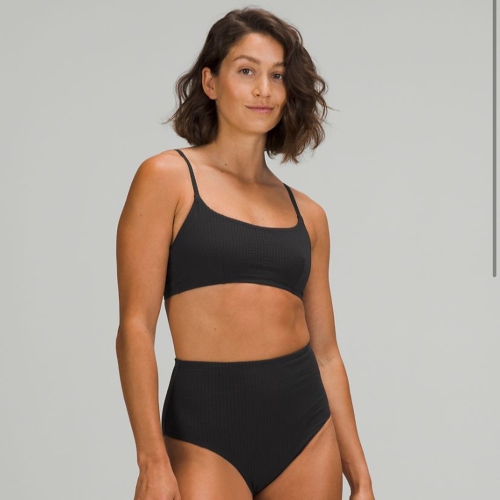 lululemon Seersucker Swim Top B/C black - Picture 7 of 8
